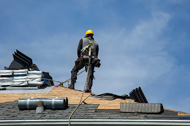 Professional Roof Replacement technician working in Millstone Township, NJ